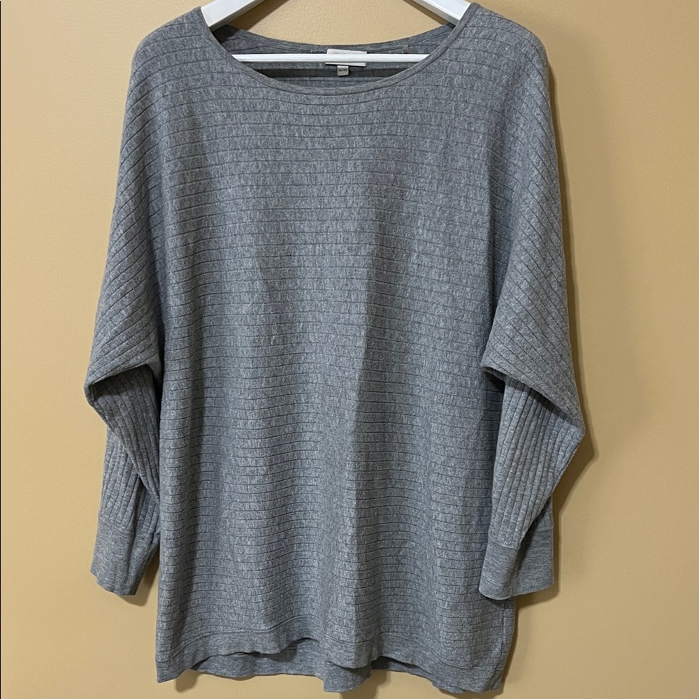 KINROSS CASHMERE Gray Women's Tunic Sweater. XL
